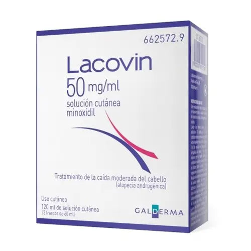 Lacovin 50 mg/ ml Minoxidil Skin Solution 2 Bottles x 60 ml