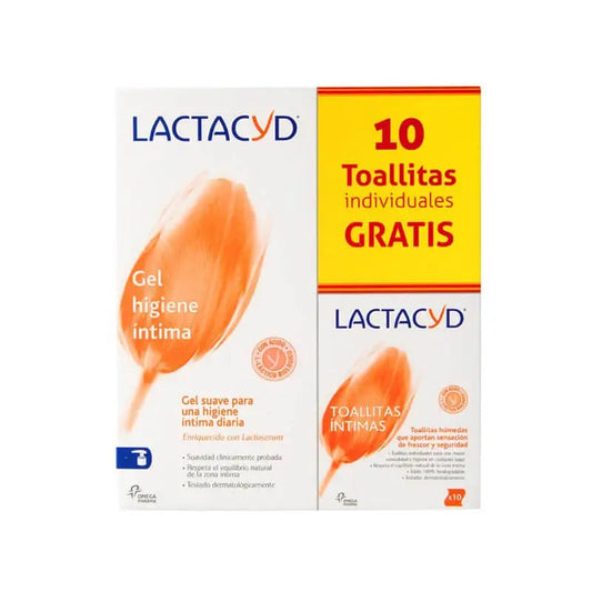 Lactacyd Pack Intimate Hygiene Gel 400 ml + Gift Intimate Wipes 10 pcs.