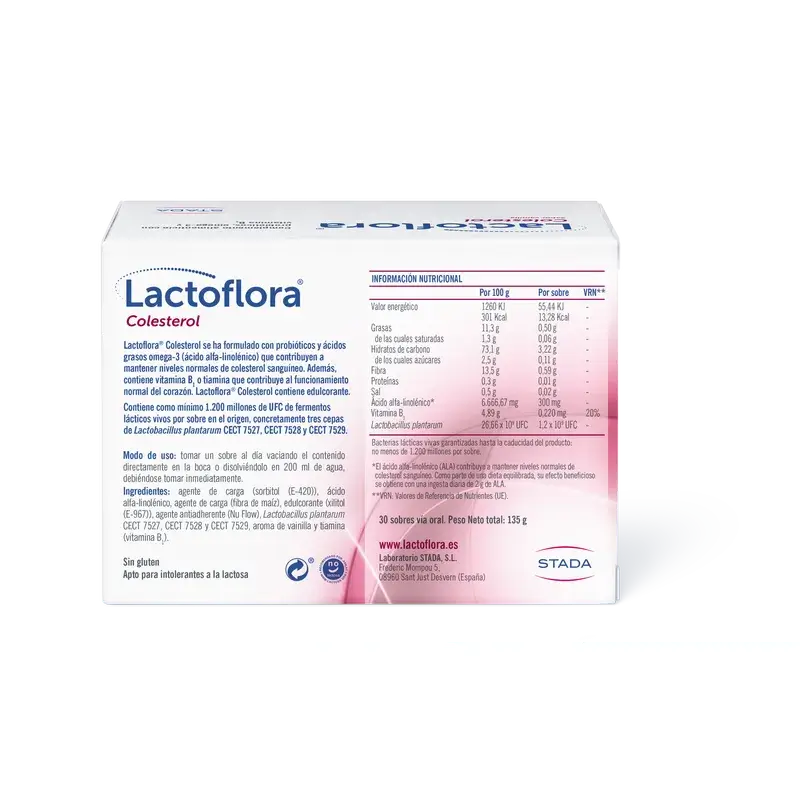 Lactoflora Probiotic Cholesterol Vanilla Flavour 30 Sticks