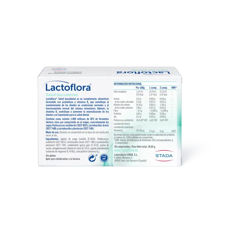 Lactoflora Bucodental Mint 30 Tablets