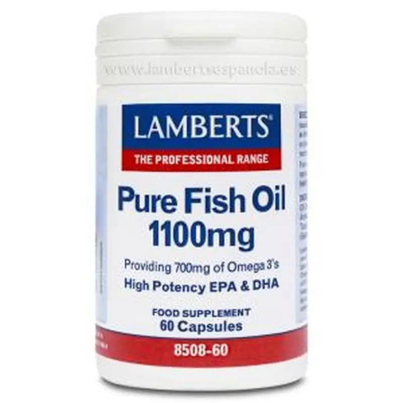Lamberts Pure Fish Oil-Omega 3 High Potency. 60Pearl