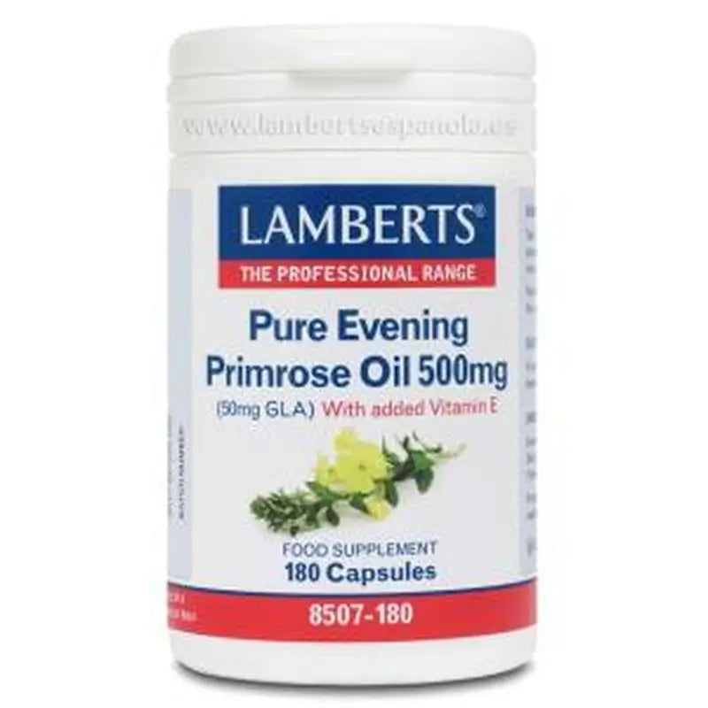 Lamberts Primula Oil 500 Mg. 180 Capsules