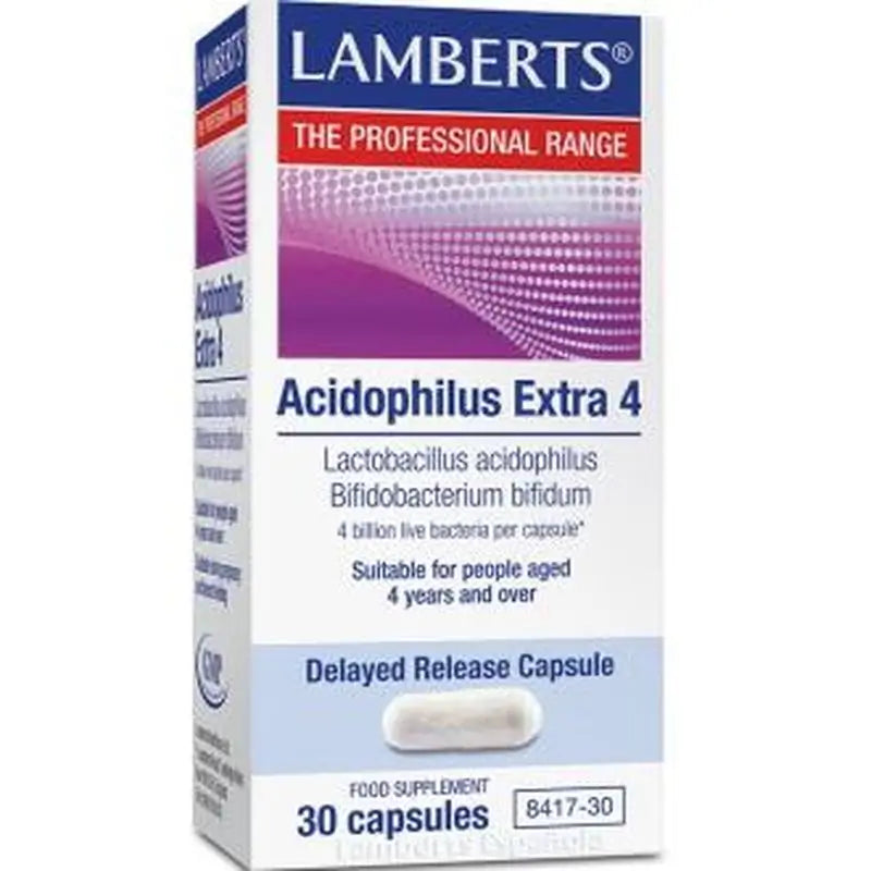 Lamberts Acidofilus Extra 4 S/Milk 30 Capsules (Cooling)