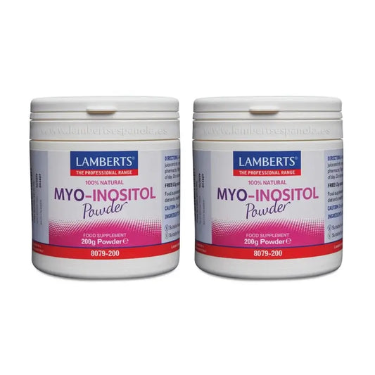 Lamberts Myo Inositol Powder 100% Natural , 2X200 Gr