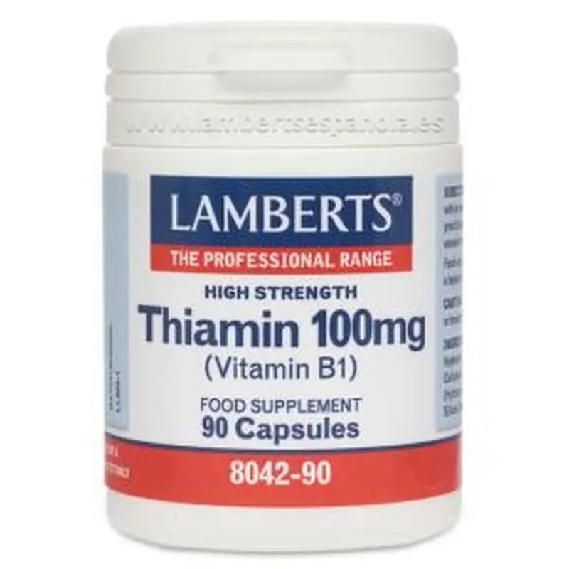 Lamberts Vitamin B-1 100 mg (Thiamine) 90 Capsules