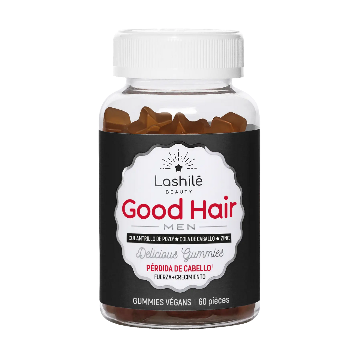 Lashilé Beauty Good Hair Men Gummies , 60 units