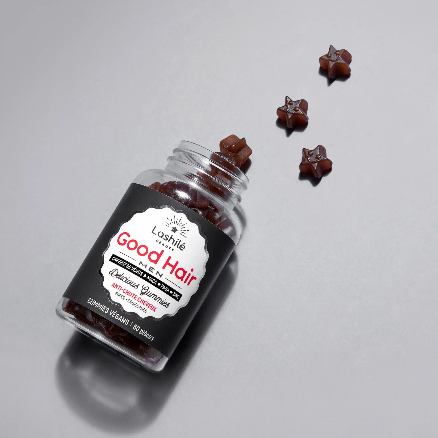 Lashilé Beauty Good Hair Men Gummies , 60 units