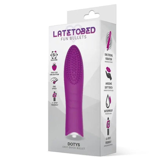 Latetobed Vibrating Bullet Easy Quick Silicone Purple
