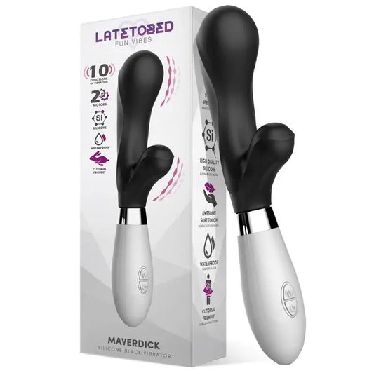 Latetobed Vibrator Silicone Black Model 1