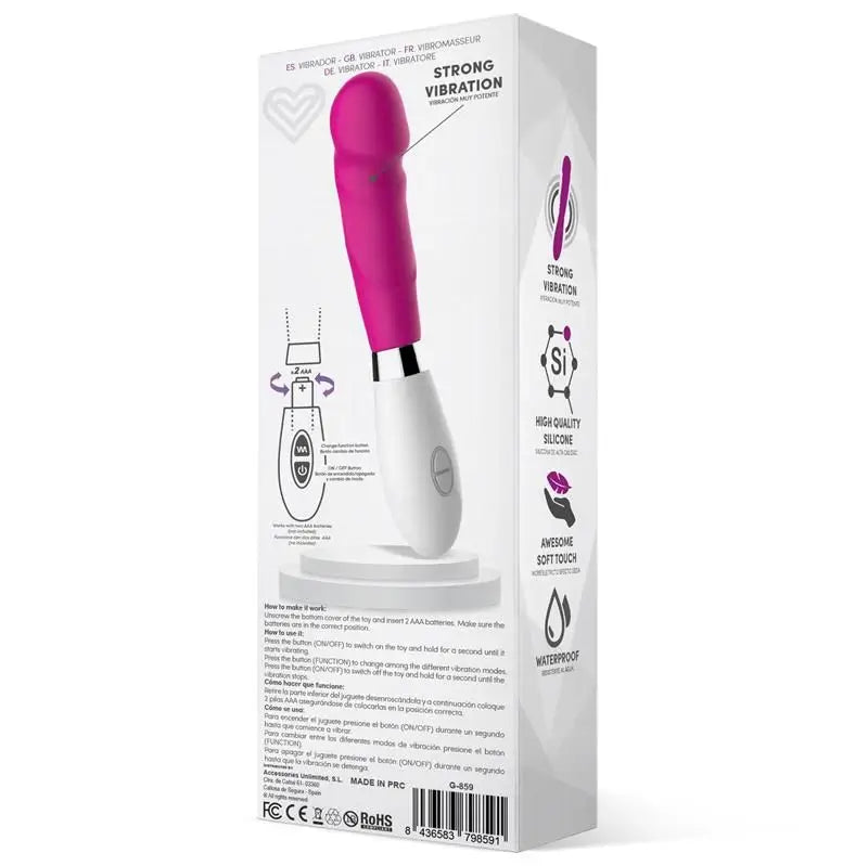 Latetobed Vibrator Silicone Pink Model 2