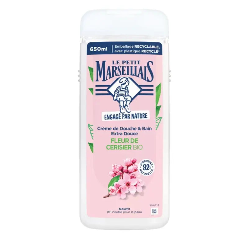 Le Petit Marseillais Extra Gentle Organic Cherry Blossom Shower Cream, 650 ml