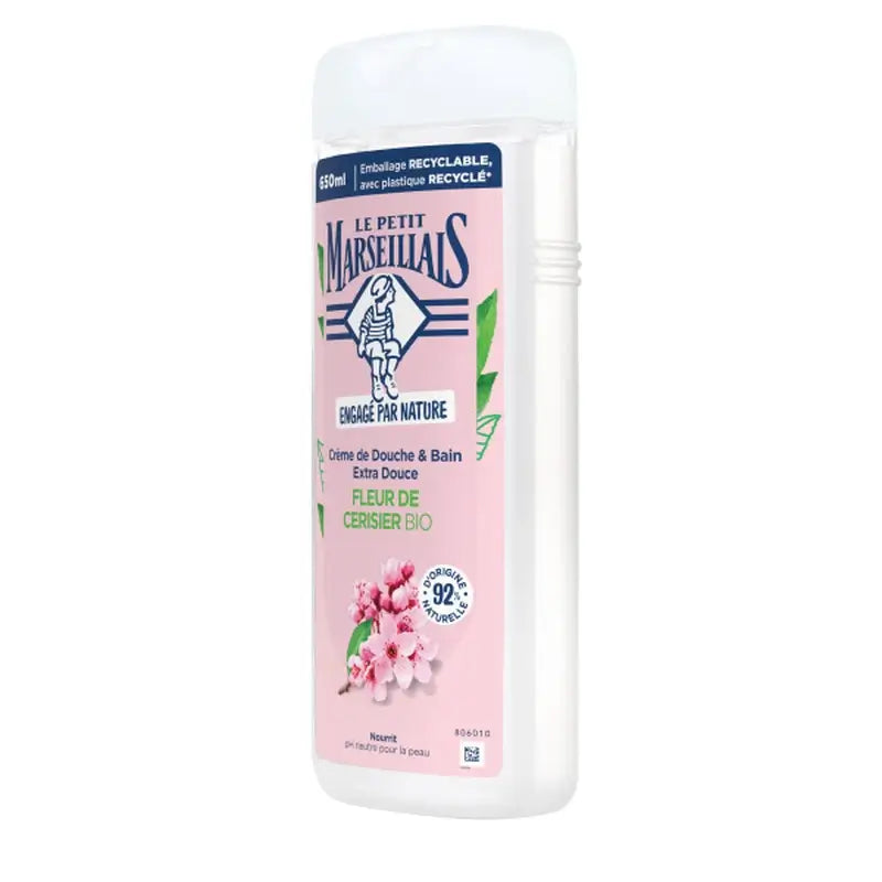 Le Petit Marseillais Extra Gentle Organic Cherry Blossom Shower Cream, 650 ml