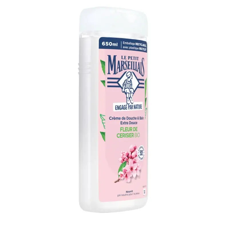 Le Petit Marseillais Extra Gentle Organic Cherry Blossom Shower Cream, 650 ml