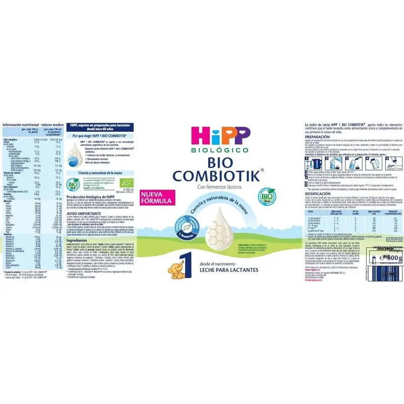 Hipp Combiotik 1, Starter Milk, 800 g