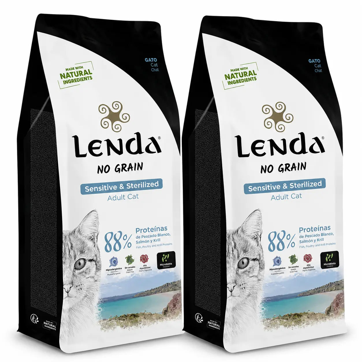 Lenda Gatosensitive Sterilised Grain Free, 2 X 2 kg