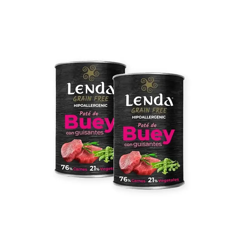 Lenda Wet Dog Beef, Pack of 2 x 12 x 400 g