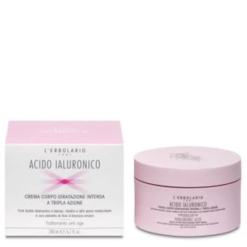 L'Erbolario Hyaluronic Acid Intensive Body Cream 200Ml.
