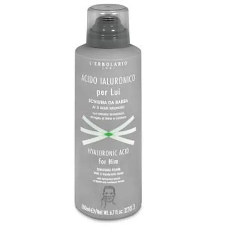 L'Erbolario Men's Hyaluronic Acid Shaving Foam 200Ml.