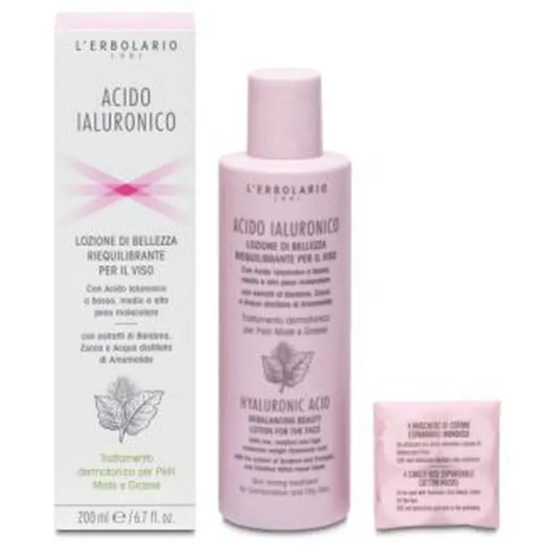 L'Erbolario Hyaluronic Acid Rebalancing Lotion 200Ml.