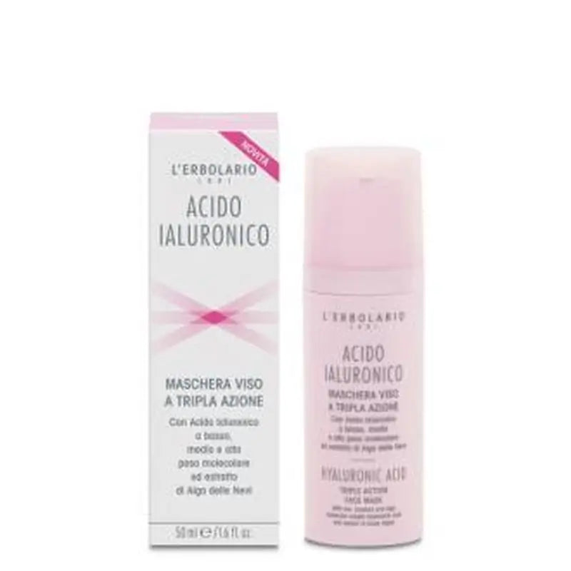 L'Erbolario Hyaluronic Acid Triple Action Face Mask 50M