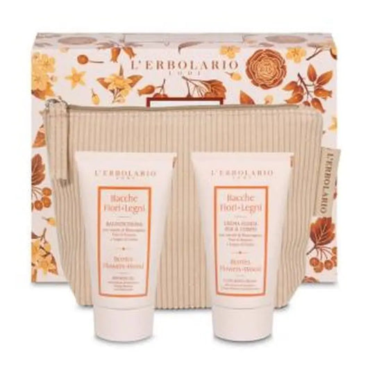 L'Erbolario Hawthorn Blossom Berries Bath Gel & Cream 75+75M