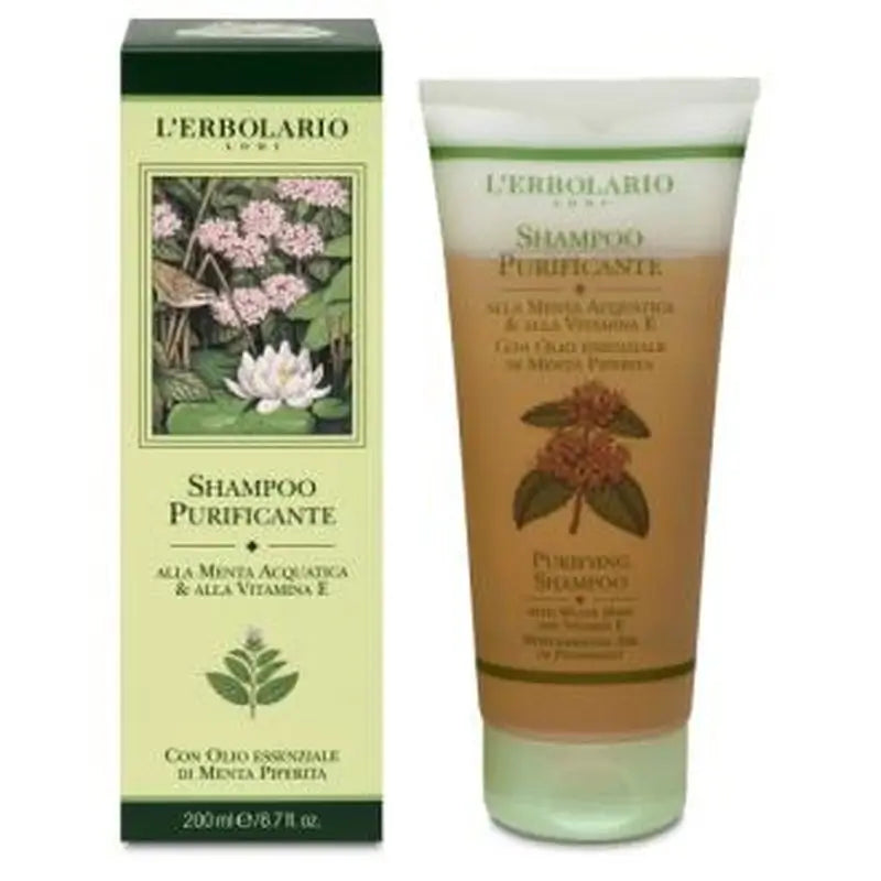 L'Erbolario Purifying Mint Shampoo 200Ml.