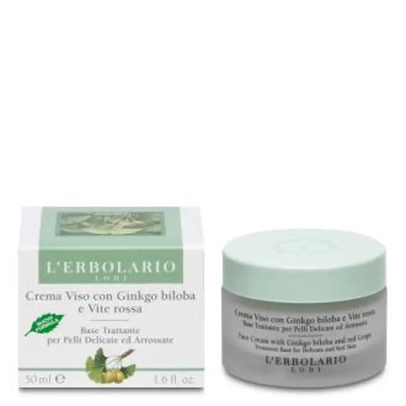 L'Erbolario Facial Cream Ginkgo Biloba 50Ml.