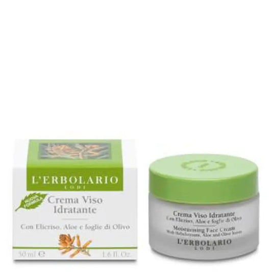 L'Erbolario Helichrysum & Aloe Moisturising Face Cream 50Ml.