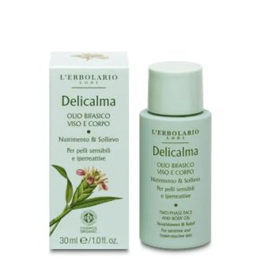L'Erbolario Delicalma Biphasic Face & Body Oil 30Ml.