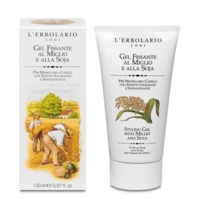 L'Erbolario Millet & Soy Fixing Gel 150ml.