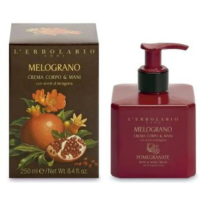 L'Erbolario Melograno Body & Hand Cream 250Ml.