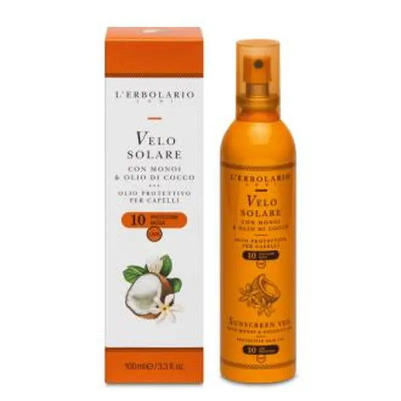 L'Erbolario Solar Veil With Monoi And Coconut Spf10 100Ml.