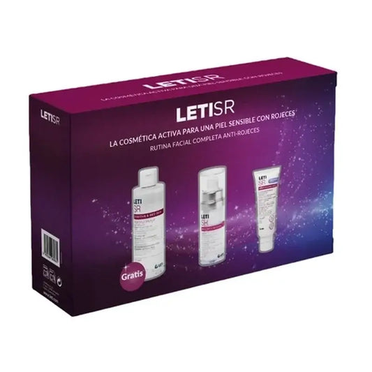 Leti SR Anti-redness Christmas Chest Serum + Fluid + Micellar Water Gift