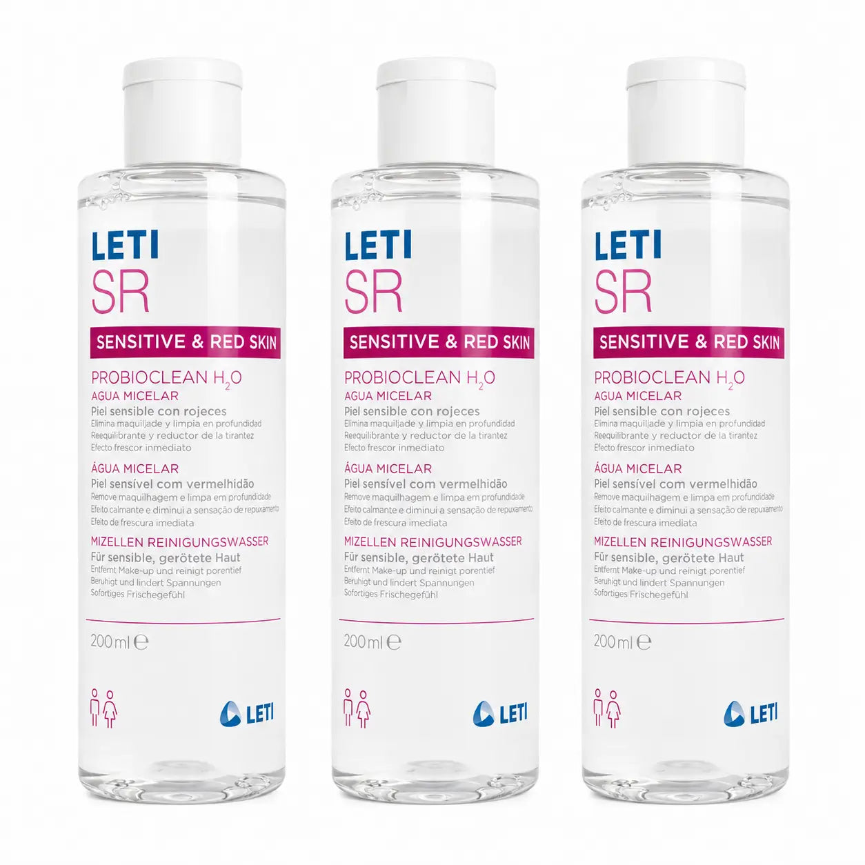 Leti SR Probioclean Micellar Water, 200 ml pack 3