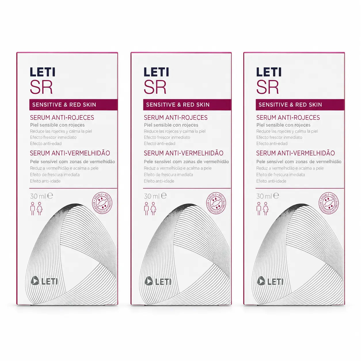 Leti SR Anti-Redness Serum, 30 ml pack 3
