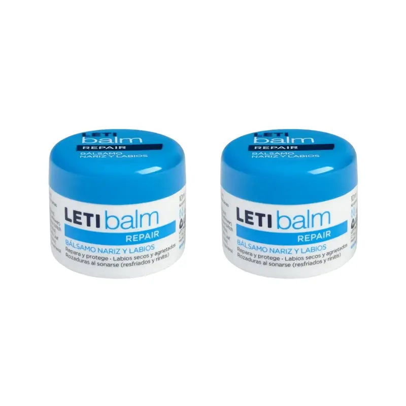 Letibalm Nose & Lip Repair Balm, 2X10 Ml