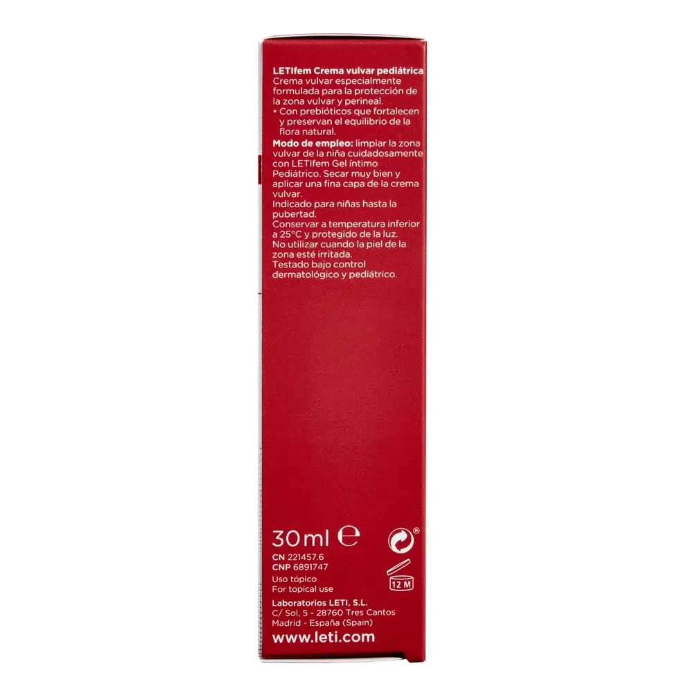 Letifem Paediatric Vulvar Cream, 30 ml