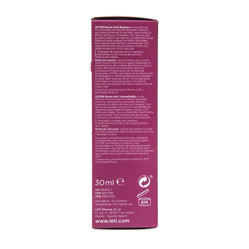 Leti SR Anti-Redness Serum, 30 ml