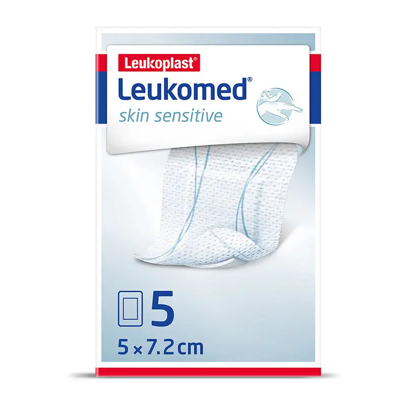 Leukoplast Leukomed Skin Sensitive, 5 Cm X 7,2 Cm, 5 Pcs.