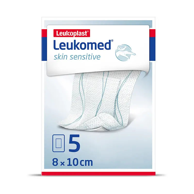 Leukoplast Leukomed Skin Sensitive, 8 Cm X 10 Cm, 5 Pcs.
