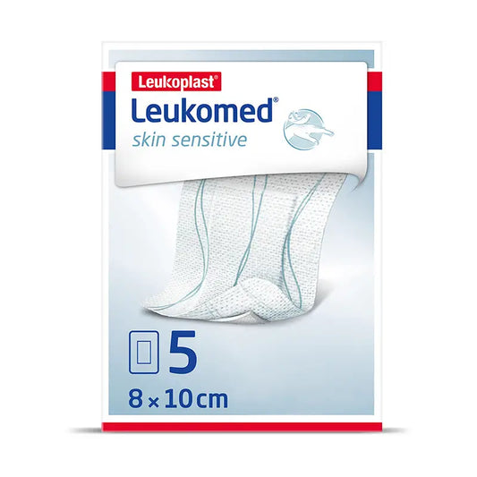 Leukoplast Leukomed Skin Sensitive, 8 Cm X 10 Cm, 5 Pcs.