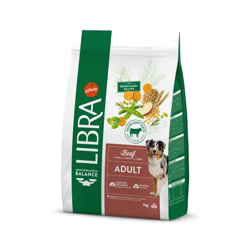 Libra Canine Adult Beef 3 Kg, dog food for dogs