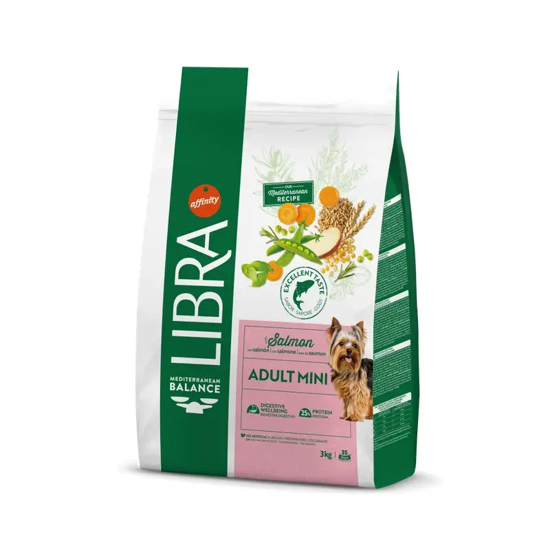 Libra Canine Adult Mini Salmon 3kg, dog food for dogs