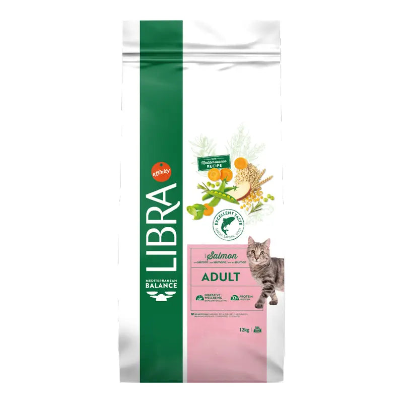 Pound of Premium Cat Food with Salmon, 12 kg