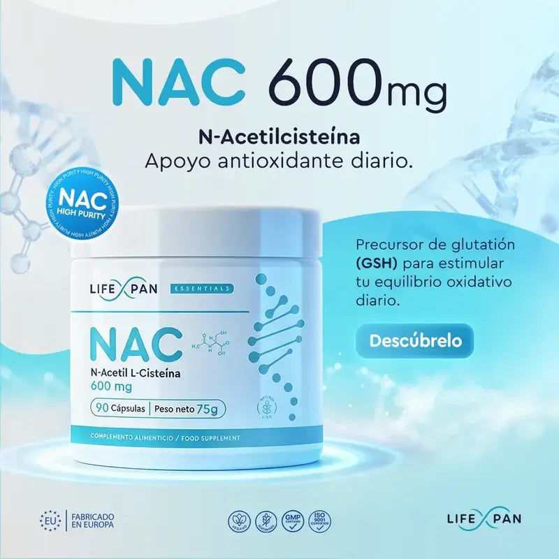 Lifexpan Nac 600 Mg N-Acetylcysteine , 90 capsules