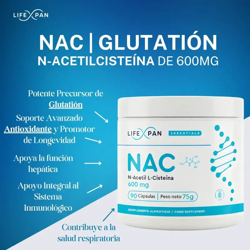 Lifexpan Nac 600 Mg N-Acetylcysteine , 90 capsules