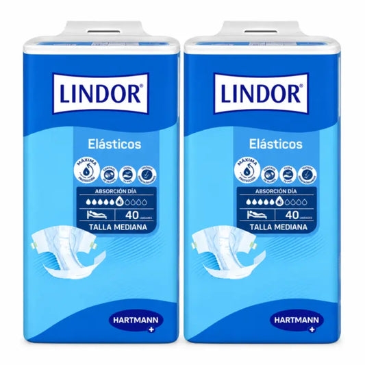 Lindor Elastic Diaper Day Size M 80 Units
