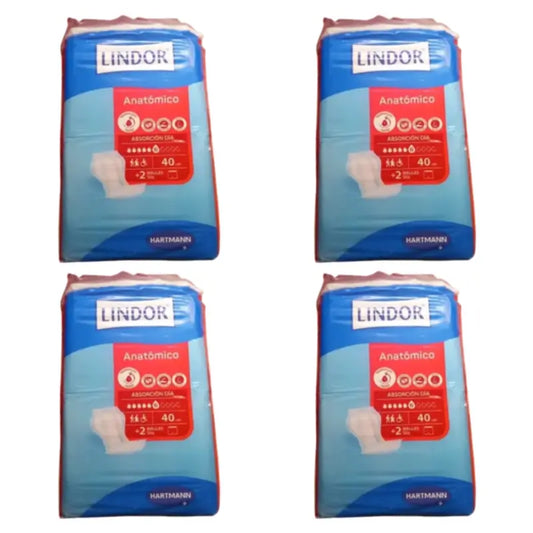 Lindor Anatomical Night-Time Nappies,   Pack of 4 x 80 nappies