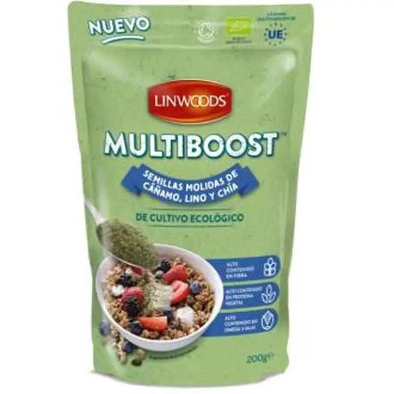 Linwoods Ground Hemp Flax & Chia Seeds 200Gr. Bio