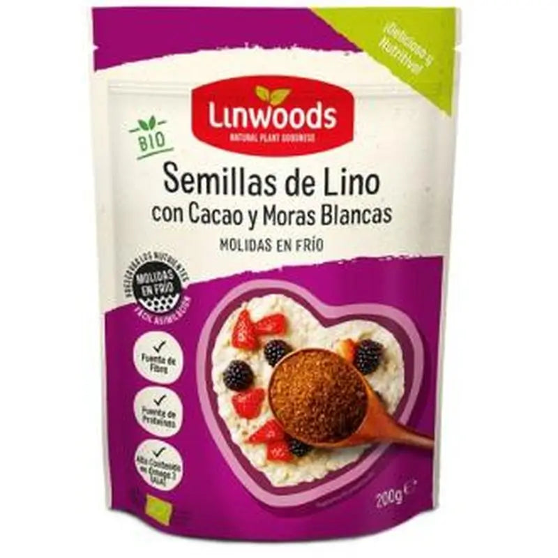 Linwoods Flaxseeds with Cocoa & Blackberries 200Gr. Bio